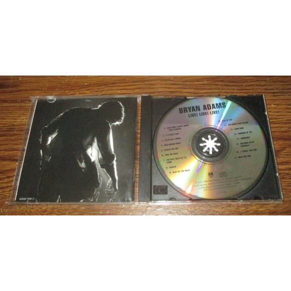 Bryan Adams - Live! Live! Live! (CD, 1988, A & M Records) - Picture 2 of 3